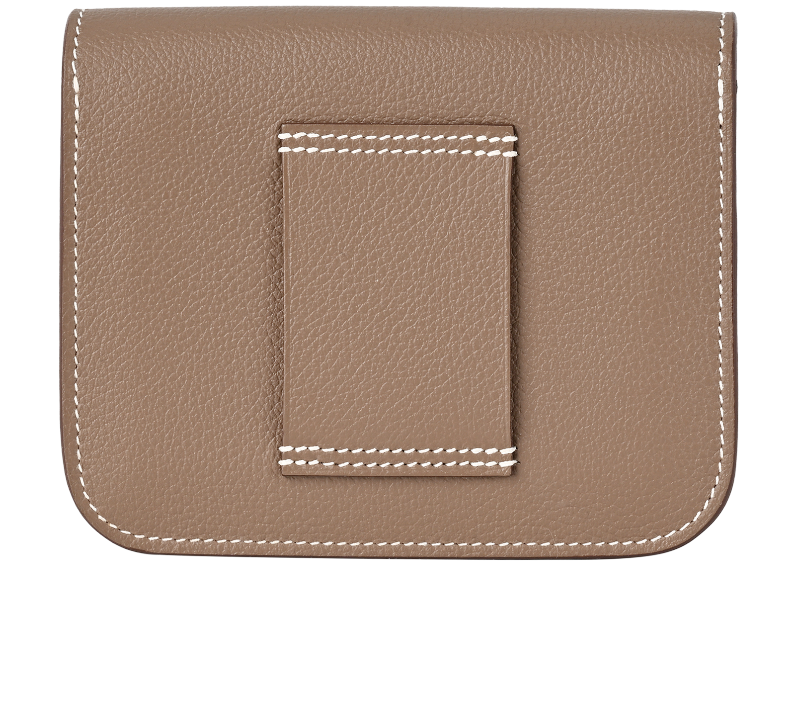 Hermes Constance Slim Wallet, &pound;1,200, Accessories, Taupe, Leather, Back view